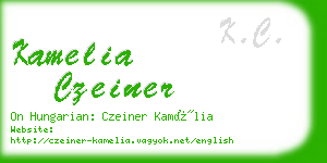 kamelia czeiner business card